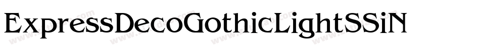 Express Deco GothicLight SSi Normal字体转换